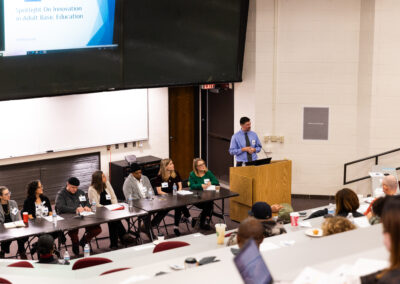 Bryan leading the panel First Literacy Spotlight on Innovation