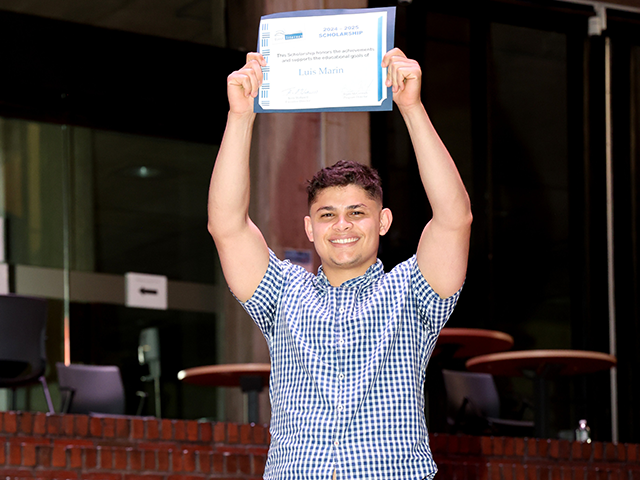 In Pursuit of a Better Life: Luis Marin Named Tom Brunnick Memorial Scholar